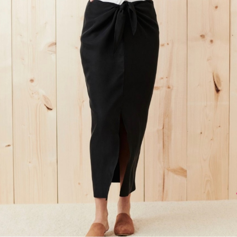 NEW Jenni Kayne Linen Midi tied skirt XS
